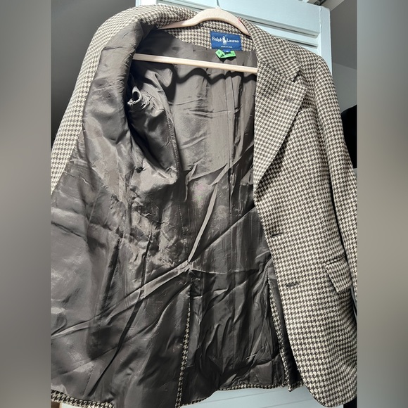 Ralph Lauren (Blue Label) Signature Houndstooth Designer Blazer, 100%wool, size4 - Picture 6 of 12